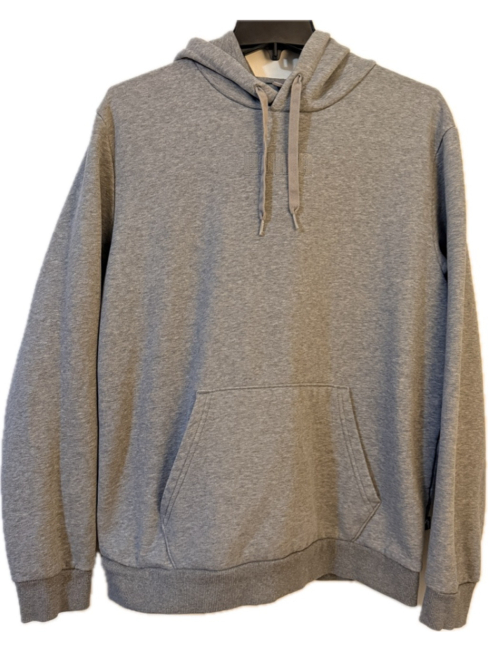 PUMA Gray Fleece Pullover Hoodie Sweatshirt Men's Large / Unisex Fit